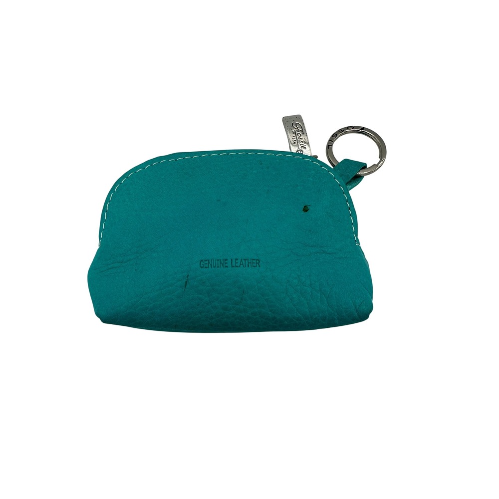 Fossil Dragonfly Mini Coin Purse Womens OS Turquoise NWT Leather Bug Me - Picture 2 of 10